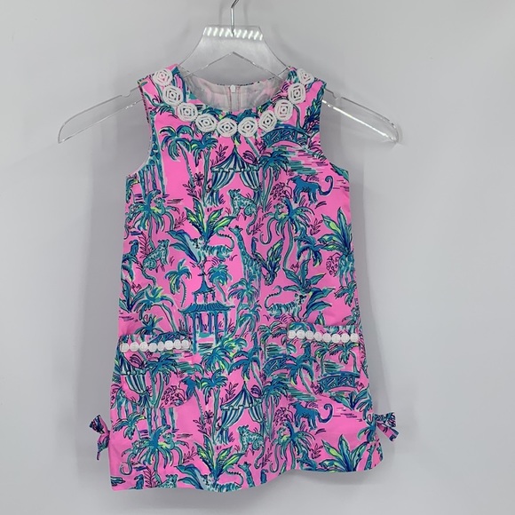 Lilly Pulitzer Other - Lilly Pulitzer Little Classic shift dress lilac rose out of office pink girls 4